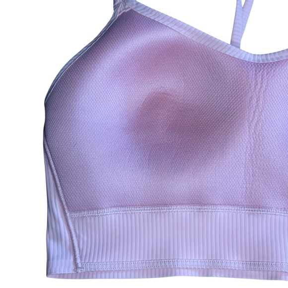 Lululemon Like a Cloud Ribbed Longline Bra Light Support, B/C Cup Dew Pink - Picture 8 of 9